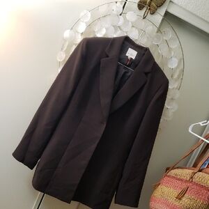 Anne Klein Dark Brown Suit Jacket